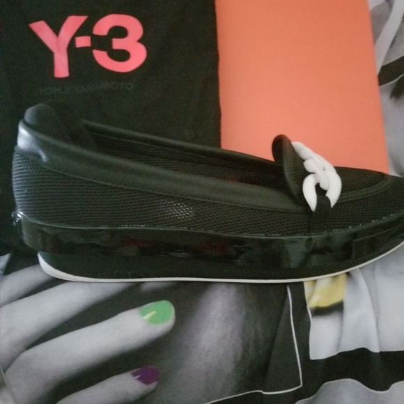 AUTHENTIC Y-3 GORGEOUS PLATFORM SHOES SIZE 7.5 - Picture 5 of 5